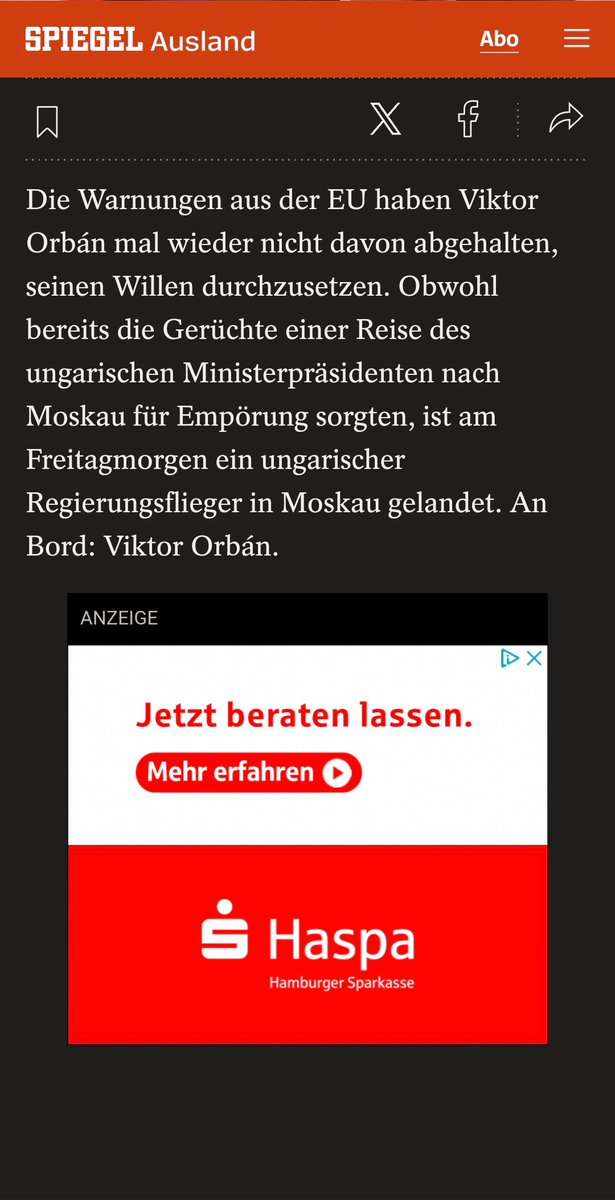 Chlorex's tweet photo. Sehr ungünstige Farbwahl in der Werbung von @HaspaNews auf @derspiegel vor allem bei dem Beitrag... #haspa https://t.co/x4oGD5LU8M