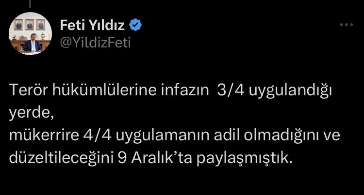 Sayın Feti bey milyonları ilgilendiren infaz ile alaka sorunları tek tek paylaştınız. Anladığımız kadarı ile 9. Yargı paketinde yok. 10,11,12,13,14,15 artık kaçıncı yargı paketinden gündeme gelecek bir açıklama yaparmısınız.? Cezaevlerinde insanlar bu sıcaklarda kalabalıktan