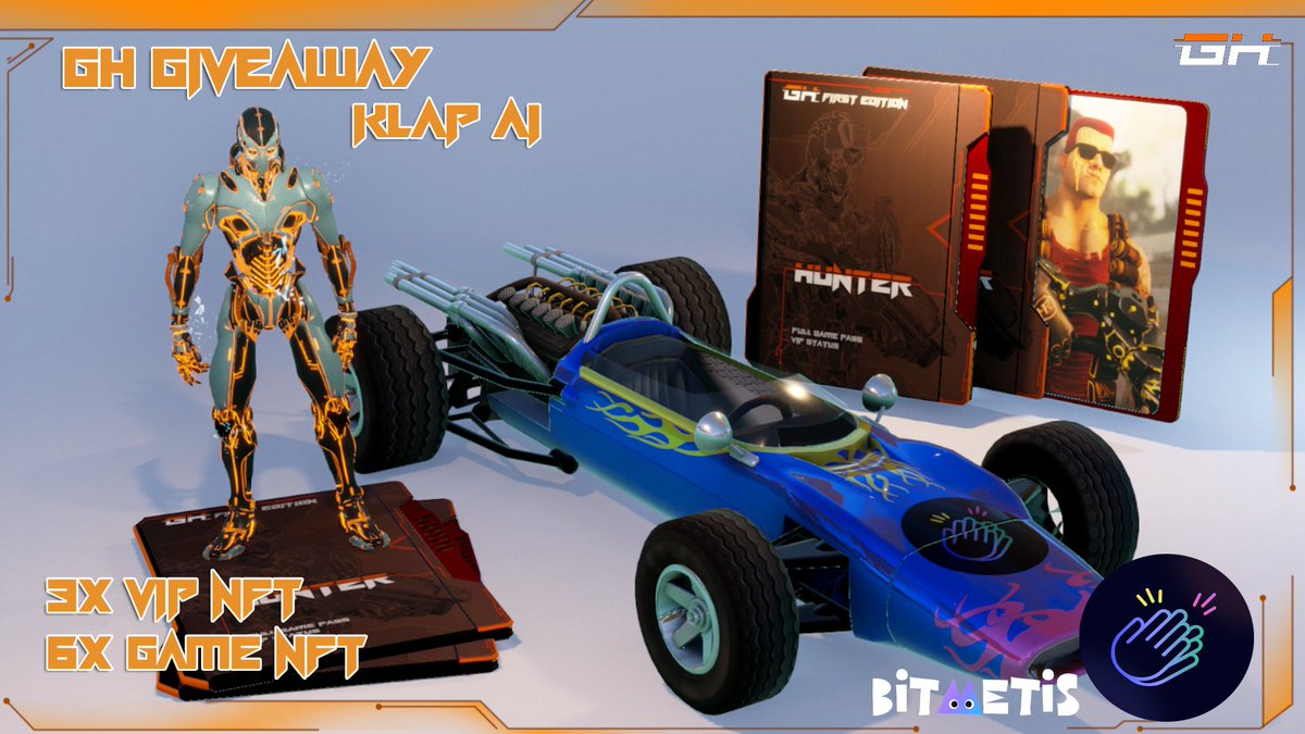 GALAXY HUNTERS (@galaxyhunters_) on Twitter photo 🏆NFT Giveaway🏆
🔸VIP + Game NFT GalaxyHunters
🔸Join KlapAI and get amazing GH NFTs!
🔸Only NFT unlocks possibilities and items in every GH game.
🔸Link: klapai.io/bounty-detail/…
#NFTGiveaway #NFTGame #Web3Community #NFTCommunity <a href="/BitMetis/">KlapAI (Formerly BitMetis)</a> 🏆NFT Giveaway🏆
🔸VIP + Game NFT GalaxyHunters
🔸Join KlapAI and get amazing GH NFTs!
🔸Only NFT unlocks possibilities and items in every GH game.
🔸Link: klapai.io/bounty-detail/…
#NFTGiveaway #NFTGame #Web3Community #NFTCommunity <a href="/BitMetis/">KlapAI (Formerly BitMetis)</a>