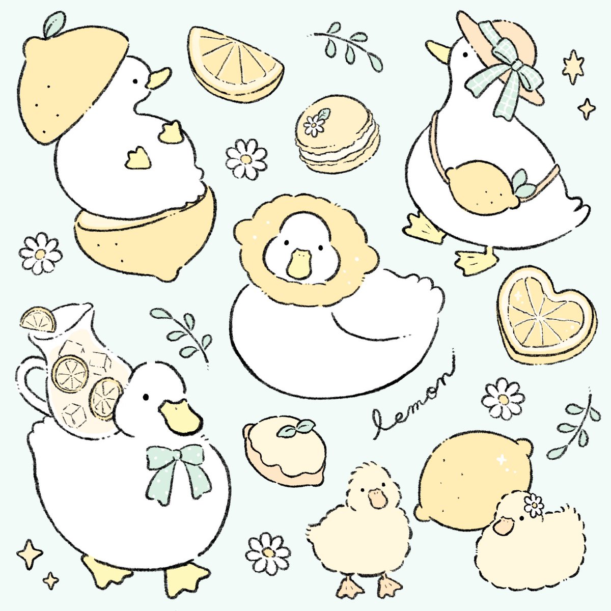 あひるとレモン🍋🌿