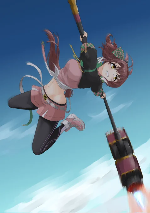#皆さんラフと塗った後を見せてくださいダンツハンマー 