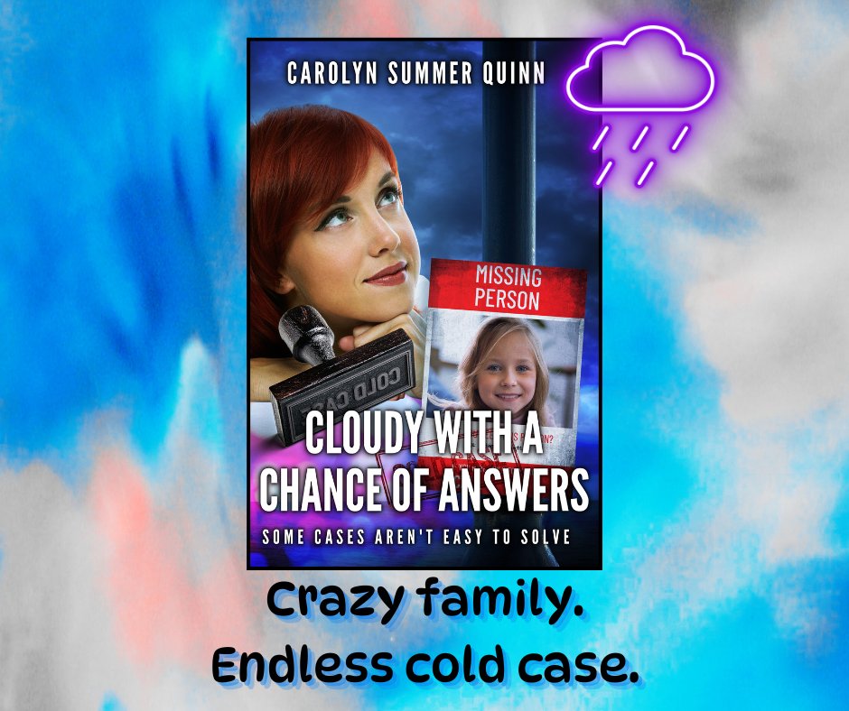 sequinrosette's tweet image. How many years will it take to solve the case?  The award-winning mystery is now available as an eBook, Print Book and Audiobook.  CLOUDY WITH A CHANCE OF ANSWERS: #writingcommunity #writersi #readingcommunity #readers #booksbooksbooks #bookstoread #booksworthreading