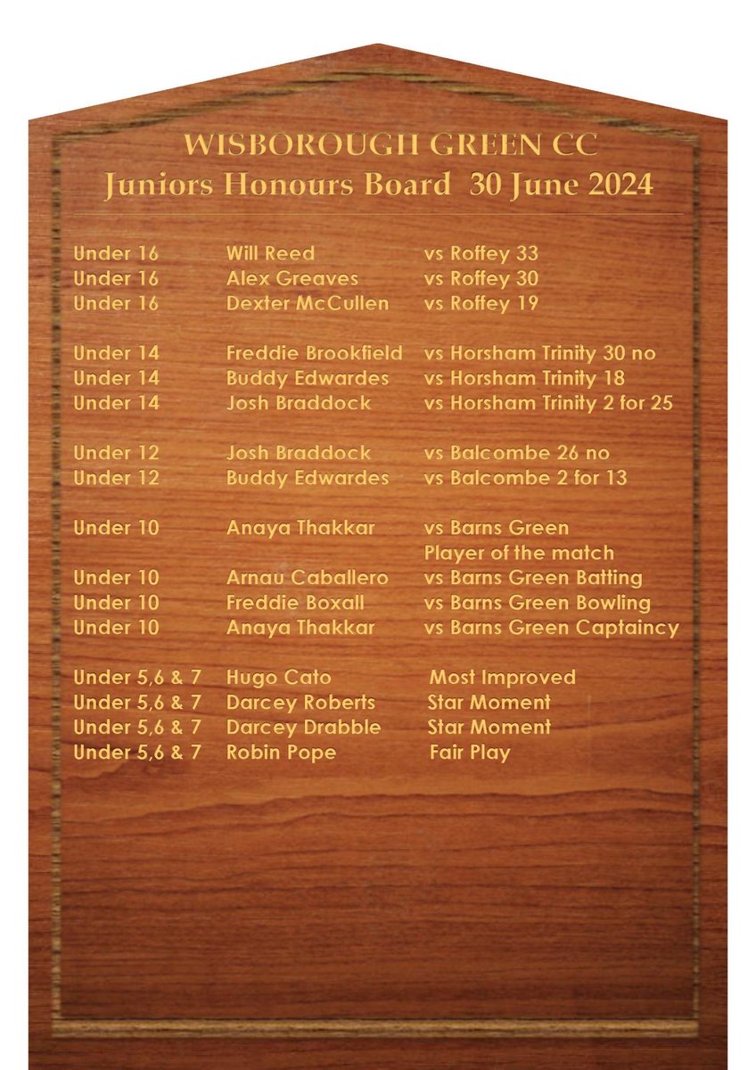 Wisborough Green CC tweet media