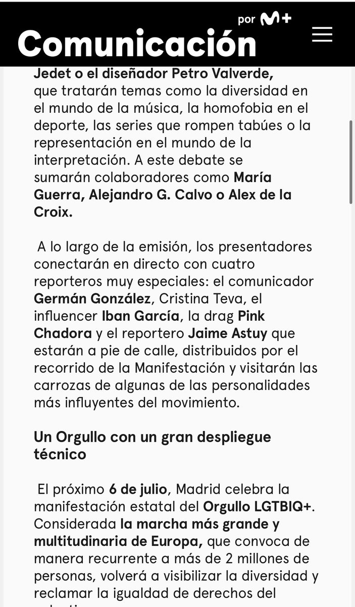 PinkChadora's tweet photo. Si mañana no puedes venir al Orgullo de Madrid no te preocupes te lo enseñamos todo en directo https://t.co/64jGVRHmad @MovistarPlus Estaré de reportera a pie de calle este sábado 6, desde las 18:50h #Orgullodeti https://t.co/WgIF5p7DNN