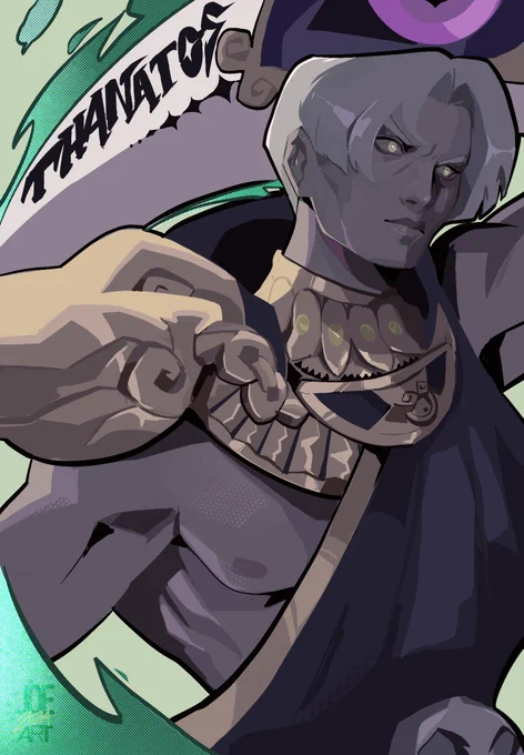 Thanatos the personification of Death #artph #HadesGame #Hades2 