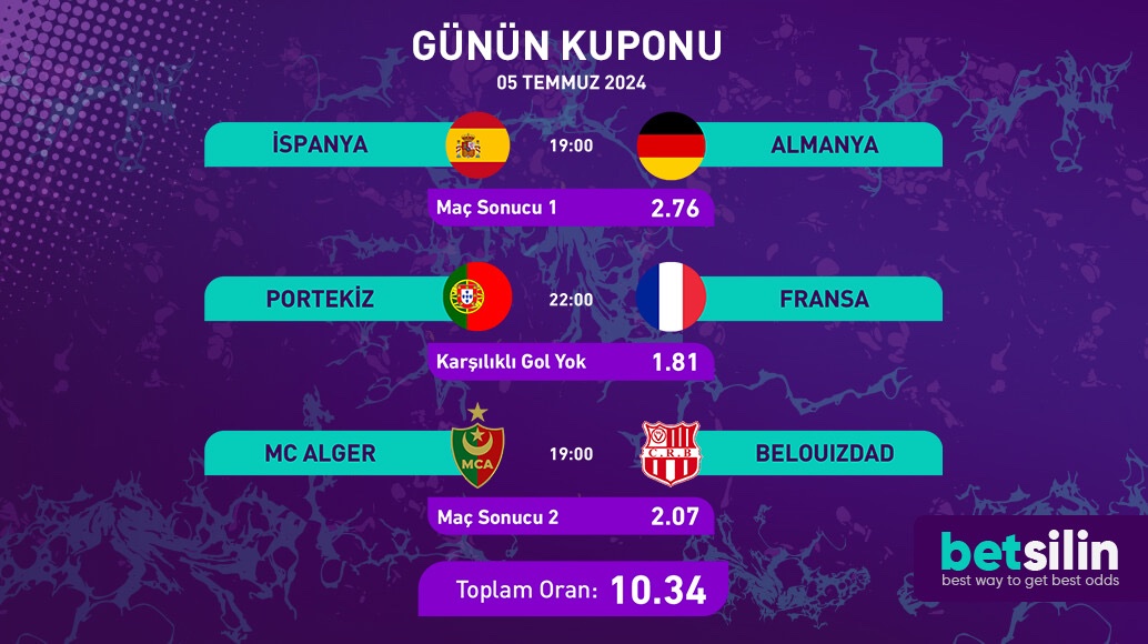 Betsilinden En İyi Oranlar İle Günün Kuponu

📎Günün Kuponuna Bahis Al, Kazanmaya Başla.

👉rebrand.ly/ywi8si9