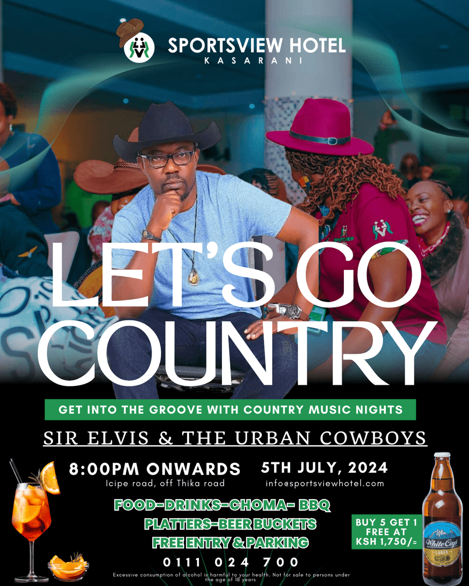 Sportsviewhotel's tweet photo. Get ready for a night of country music with Sir Elvis at Sportsview Hotel on today 5th July at 8 PM! ๐ค๐
Join us and be part of the excitement on X Spaces for exclusive offers! โจ
Tag your friends and let's go country together! ๐ป๐ค #LetsGoCountry #SirElvis #SportsviewHotel https://t.co/OwaMby09Ve