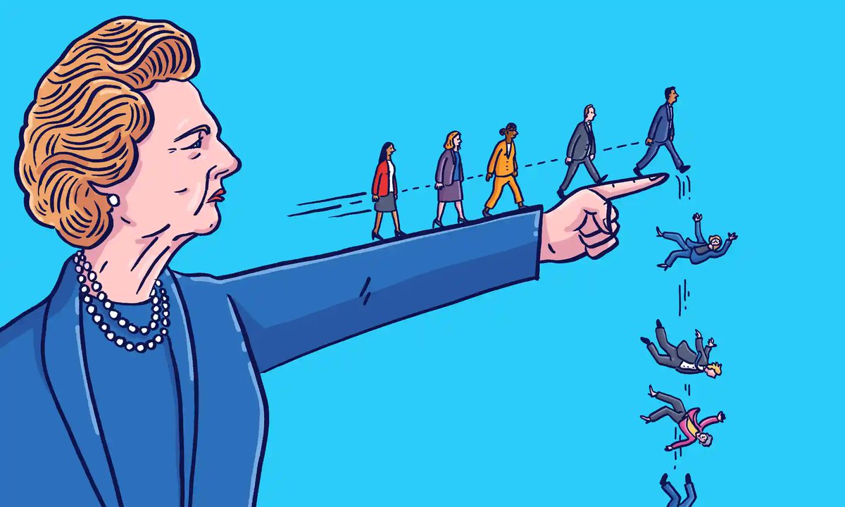 Kudos to #Britain for finally getting rid of Thatcherism that only lead to individualism, impoverishment and the near collapse of public services. 
Good luck to the new #Labour PM, Human Rights Lawyer #KeirStarmer. 

#ElectionResults #ToriesOut #elections2024   

Illustr.: