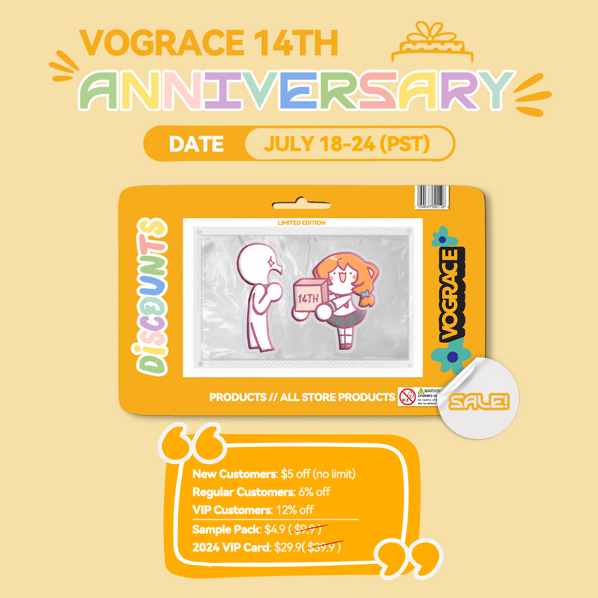 🎉 Vograce 14thAnniversary 
Enter the Giveaway
-RT
-Follow <a href="/VograceCharms/">Vograce</a> + Like this tweet
Prizes:
$50 for each winner (3 winners)

Check more discount info
vograce.com/collections/vo…

#vograceHBD