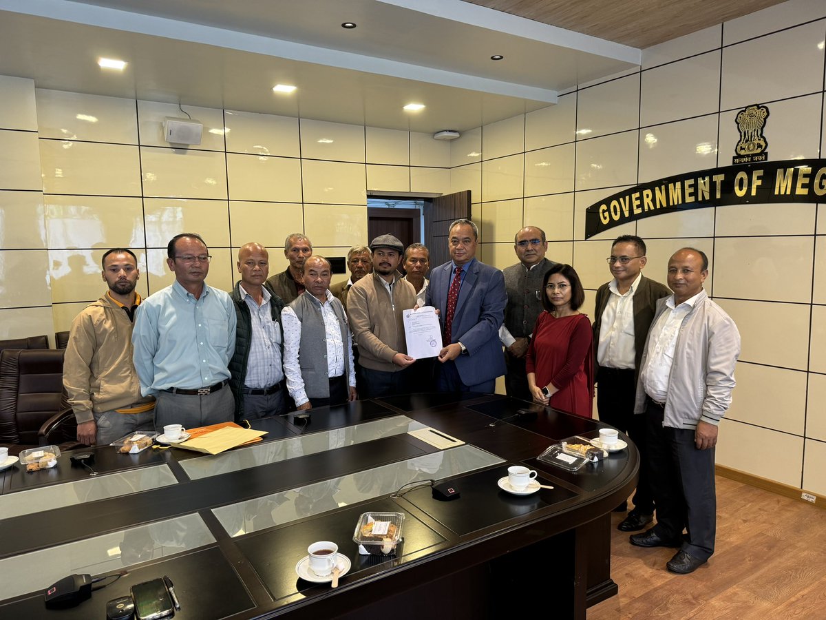 Today the Hima Mawphlang handed over the NOC after a continuous dialogue of three years for starting the Greater Shillong Water supply phase III project within the Hima’s jurisdiction. This will make way for the new treatment plant &amp; the repair work of the Dam.