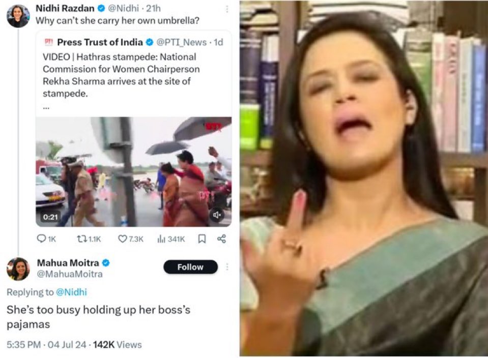 VIKRAMPRATAPSIN's tweet image. What to call such women ? 😡😡