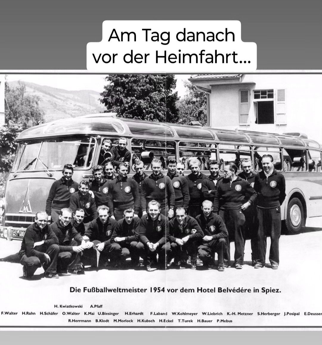 #Weltmeister #WorldChampion #1954 am Tag danach