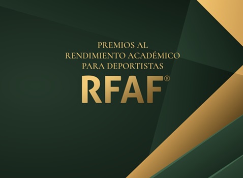 📜🖋️ Premios al Rendimiento Académico para Deportistas 

🚨🧑‍🎓 Atentos inscritos al banner habilitado para aportar el certificado académico⬇️⬇️

🗓️ Plazo para rellenar el formulario del 5 al 12 de julio.

👉 rebrand.ly/PremiosAcadémi… 

#RFAF