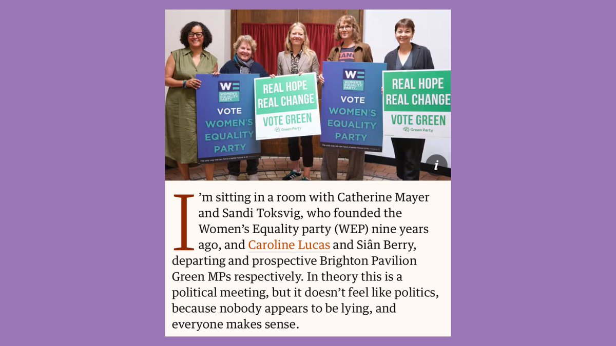 So much to say about this election, but I’ll start by saying I’m so glad we got behind <a href="/TheGreenParty/">The Green Party</a>! 

Their phenomenal success proves that there is appetite for the truly transformative ideas that make up our joint policy platform.
1/2
theguardian.com/commentisfree/…