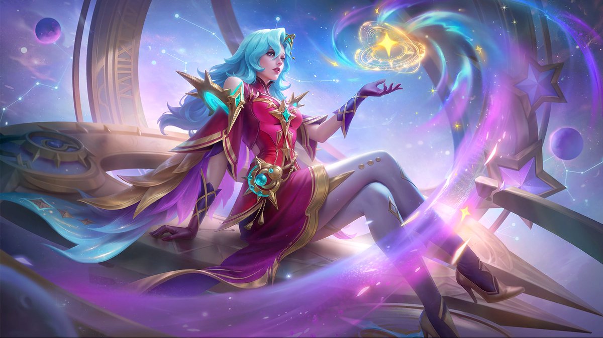 leakmlbb's tweet photo. Splash art of Carmilla's new epic skin called Astral Arcana. #MobileLegendsBangBang https://t.co/BpOhlJqqYd