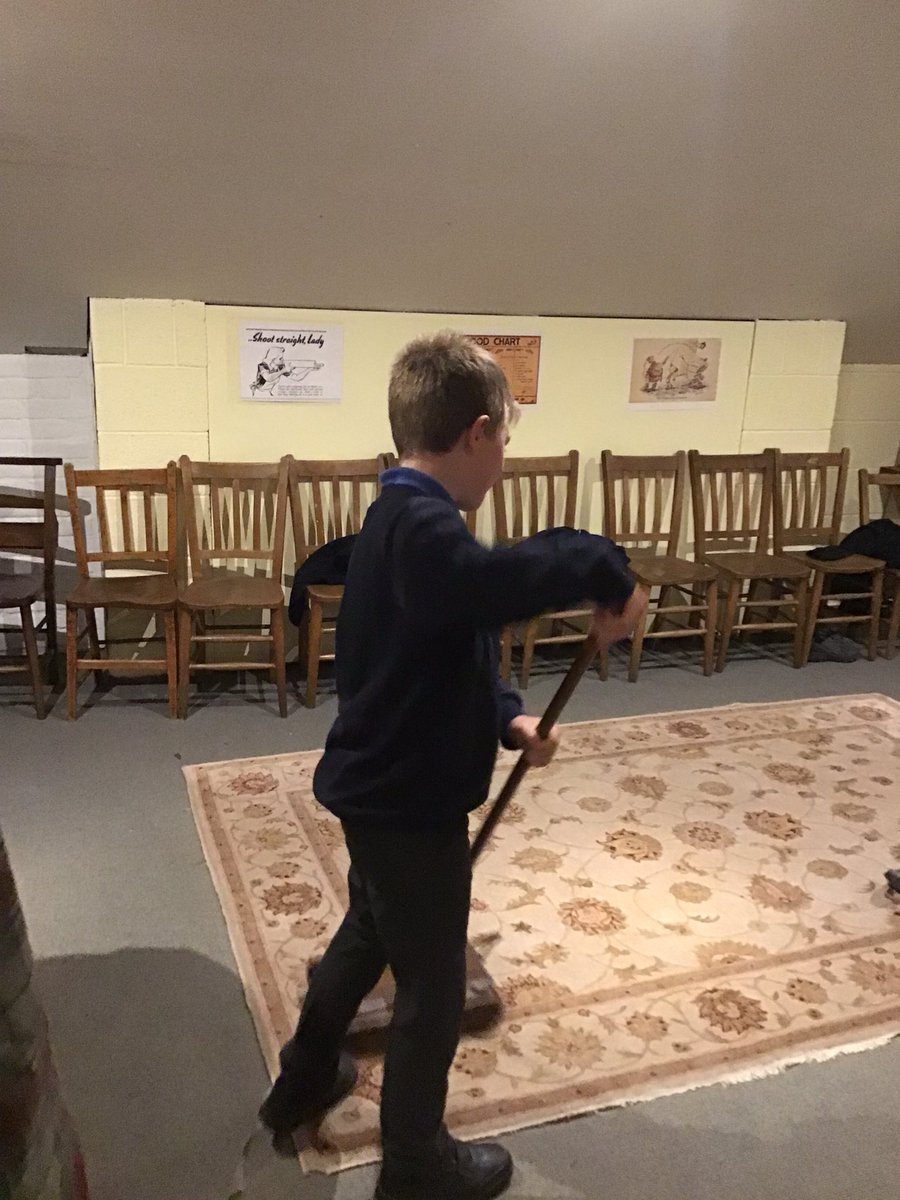 Well, yesterday we had a wonderful day exploring Stockport Air Raid Shelters and Museum. We have learned lots and particularly loved ‘doing our chores.’