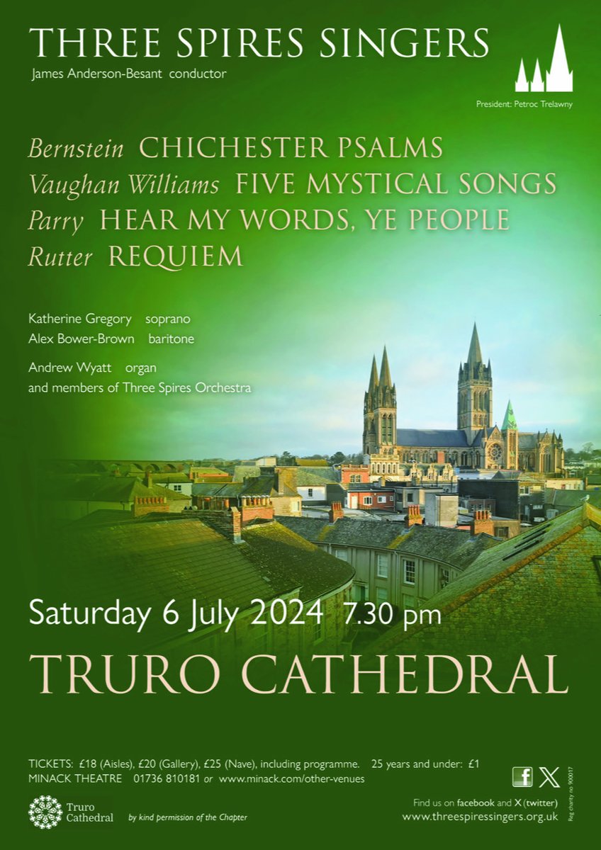 Three Spires Singers (@threespiressing) on Twitter photo “Behold how good it is … to dwell together in unity” (Chichester Psalm’s, Bernstein): whatever your political feelings today, from “ Let all the world in every corner sing” (5 Mystical Songs, RVW) to  “whom may we seek for succour, whom?” (Requiem, John Rutter) … 🧵1/2 “Behold how good it is … to dwell together in unity” (Chichester Psalm’s, Bernstein): whatever your political feelings today, from “ Let all the world in every corner sing” (5 Mystical Songs, RVW) to  “whom may we seek for succour, whom?” (Requiem, John Rutter) … 🧵1/2