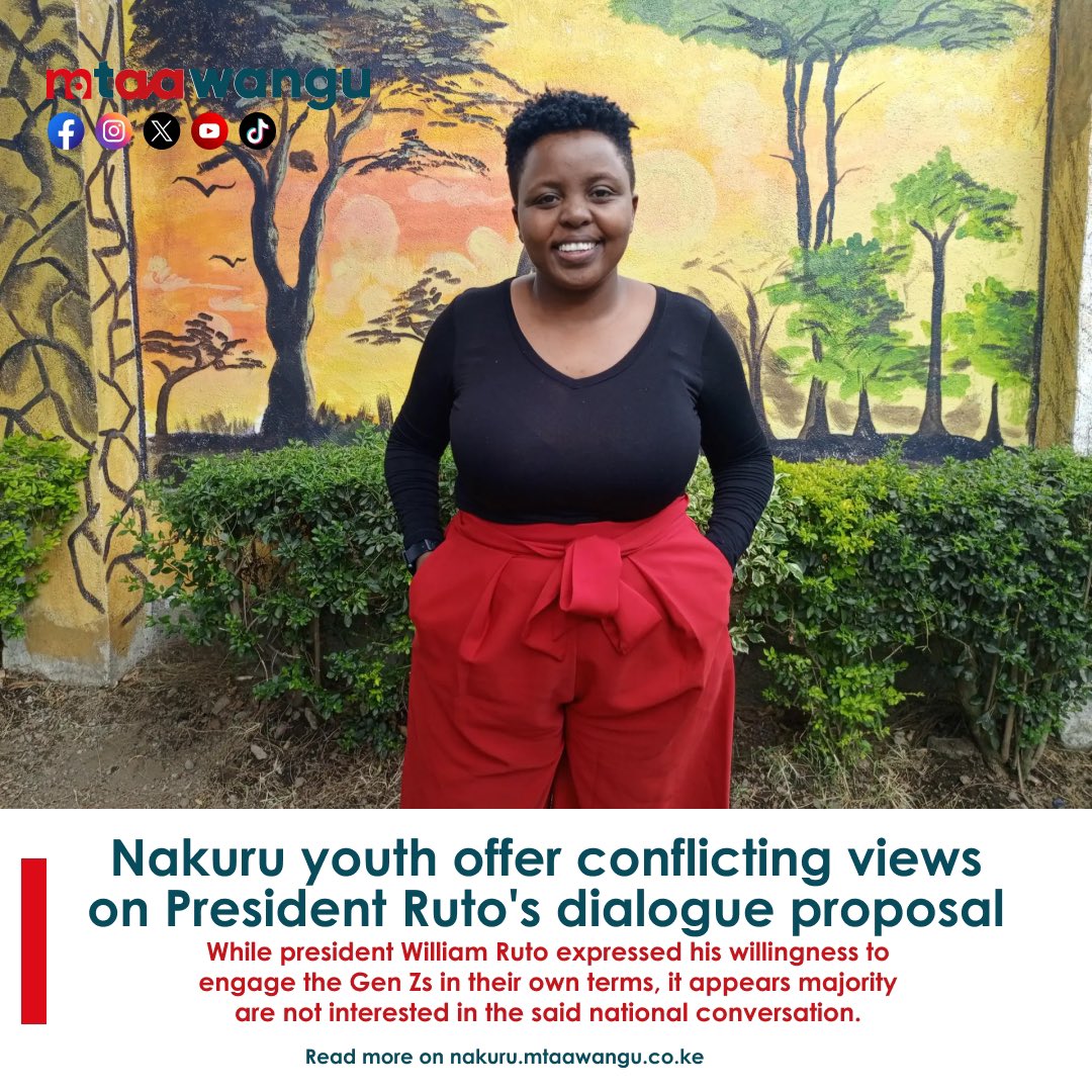 Nakuru youth offer conflicting views on President Ruto's dialogue proposal.
nakuru.mtaawangu.co.ke/categories/wha…

#NakuruMtaaWangu #Nakuru
