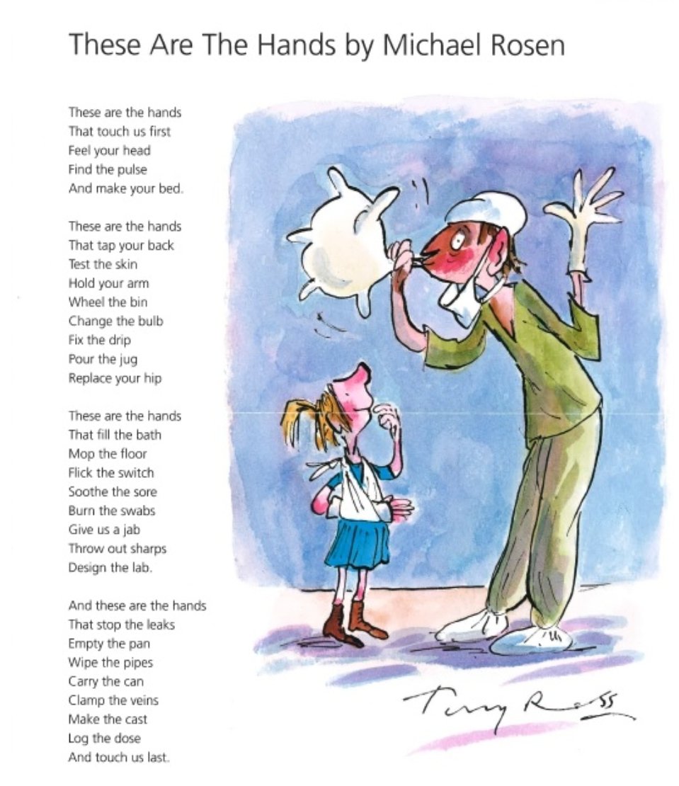 Today is the NHS' 76th birthday.

We don't know our future health needs, so it makes sense to me that we keep doing all we can to make the NHS the best it can be.

The NHS is made by our people, and this lovely poem from Michael Rosen is a great celebration of exactly that.