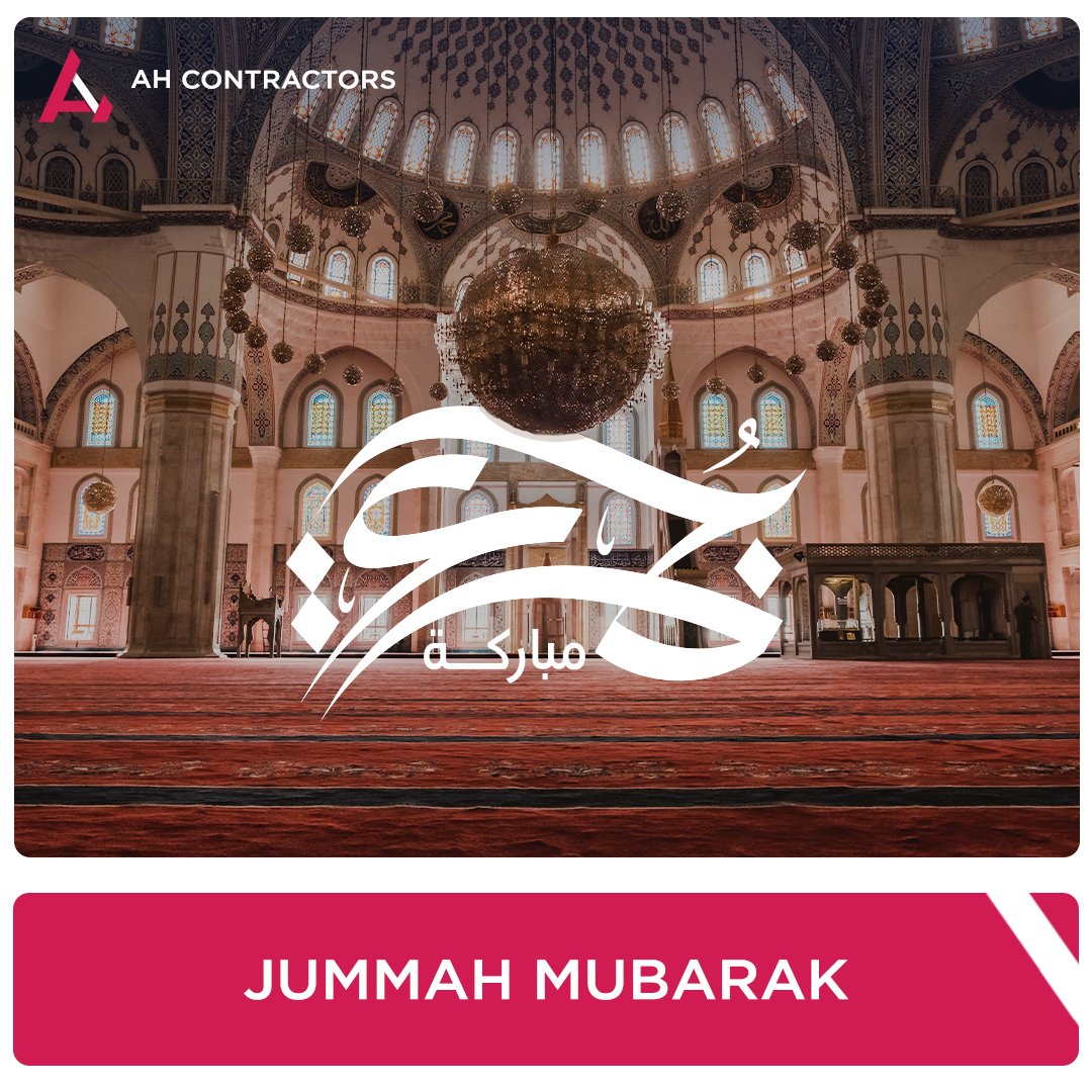 AHContractorsPk's tweet photo. Jummah Mubarak! Embrace the blessings of this sacred day and spread kindness, love, and joy. May Allah's grace be with you.
#jummahmubarak #blessing https://t.co/2jATu5NKcM