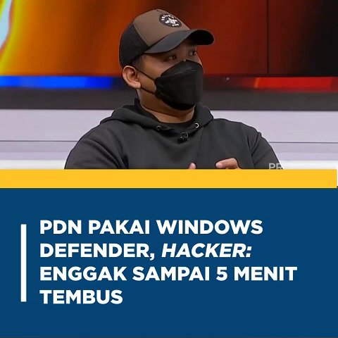 Metro_TV's tweet image. Kontroversi menghadirkan seorang peretas yang kami samarkan dengan nama &quot;Mr. F&quot;. Menurut Mr. F, fitur keamanan Windows Defender yang digunakan pada pusat data nasional sangat rentan dibobol hacker.

#metrotvkontroversi #safenet #kominfo #budiarie #pdn #pdns #pusatdatanasional