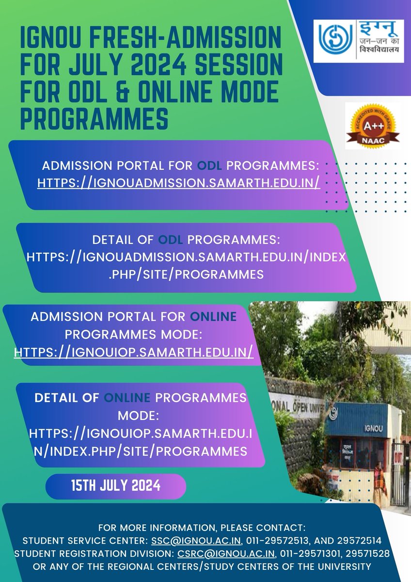 IGNOU (@officialignou) on Twitter photo 