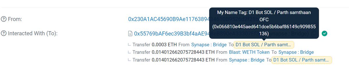 when the bots go after who exposed the bots
@beast_ico <a href="/cryptoddealer/">Crypto Dealer</a> <a href="/DistrictOneIO/">DistrictOne</a> <a href="/blast/">Blast</a>

Account: SOL / Parth samthaan OFC  <a href="/ParthOfc/">SOL / Parth samthaan OFC</a>
Proof: blastscan.io/tx/0x3d85d11fd…
Wallet: blastscan.io/address/0x0668…
Funding via Synapse Bridge: blastscan.io/tx/0x922ed4bee…