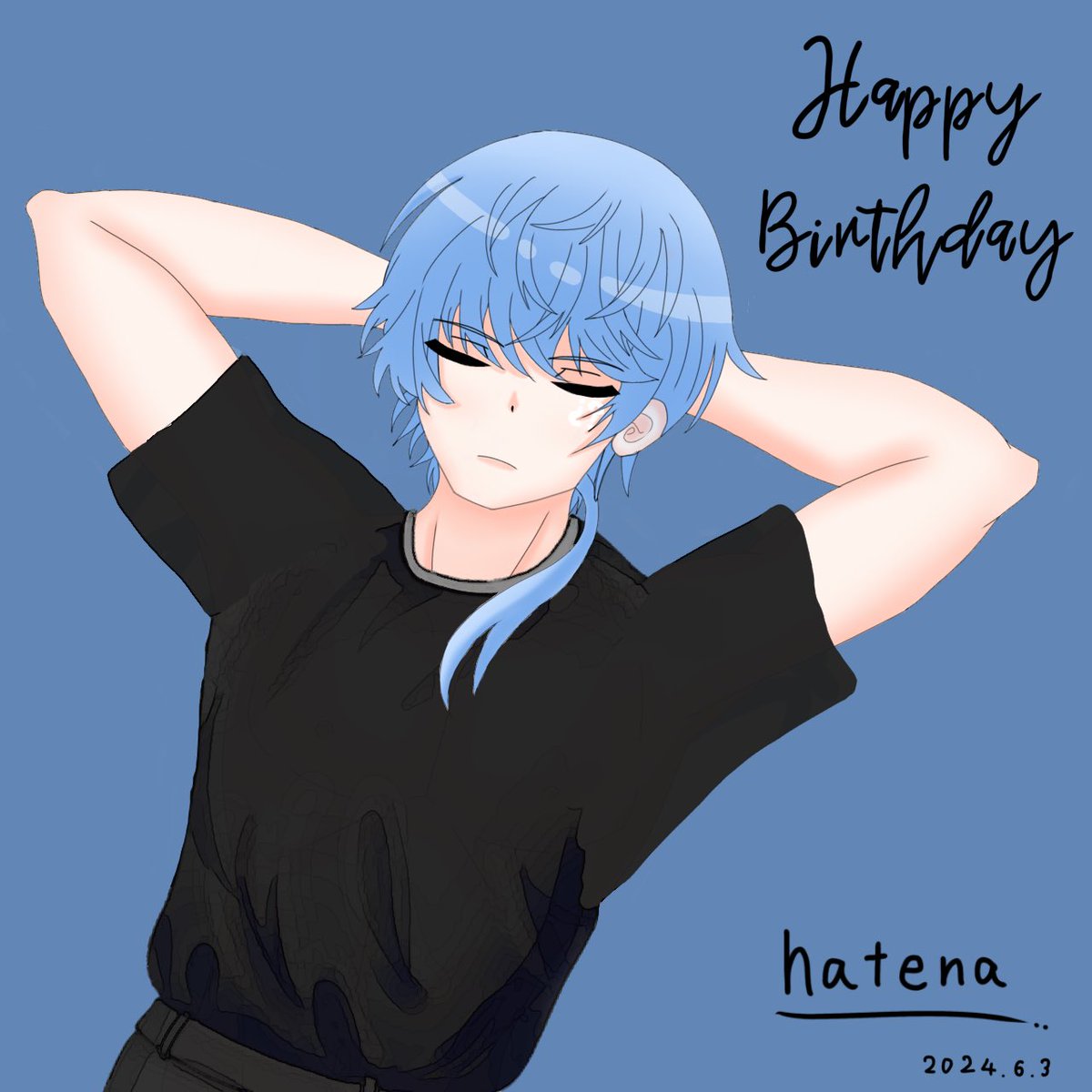 utau_muu's tweet photo. はてなのBirthdayイラスト 完成した！✨️
         (遅くなってごめんね💦)

普段のイラスト何倍も頑張った😭

改めて 誕生日おめでとう🎂🎉

 #FAtena https://t.co/ExTq2PAHFp