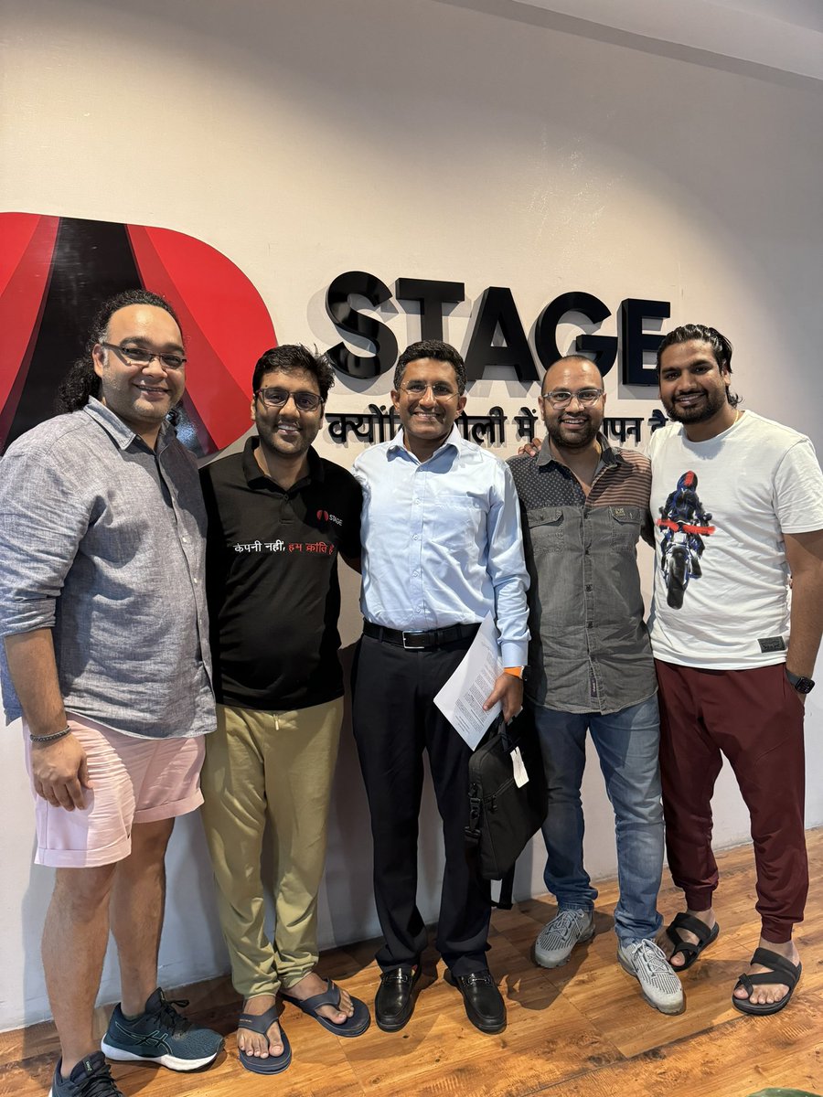 The only startup in India on who's board I preside &amp; it's an honour. <a href="/STAGEdotin/">STAGE</a> is revolutionising regional OTT play! From scratch <a href="/vinaykrsinghal/">Vinay Singhal (stage.in)</a> <a href="/shashank_WF/">Shashank Vaishnav (stage.in)</a> 
Praveen Harsh Bhai🚀🚀