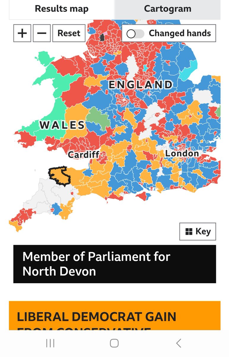 bpwilliams72's tweet image. The #BlueWall is consigned to history. Say hello to the #YellowRoad (or #GoldenPath? 😏). You can now walk from North Devon to Eastbourne, passing only through @LibDems constituencies. I spy a new annual sponsored fundraising opportunity. 🤣 #GE24
