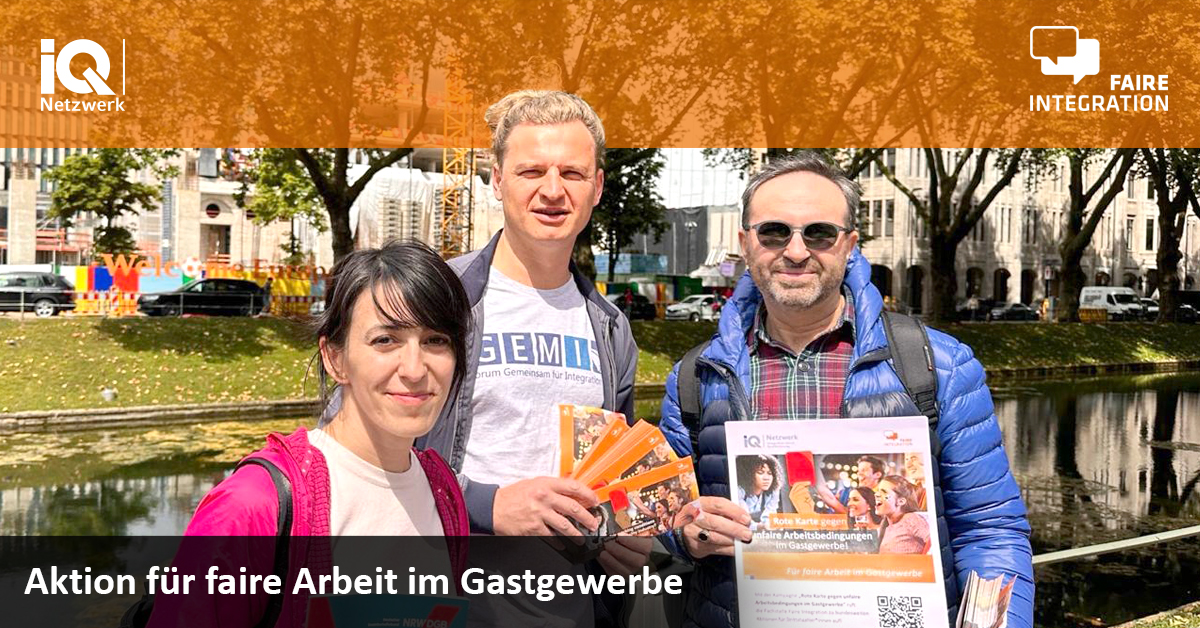 #Rückblick auf die Aktion am 01.07.2024 in #Düsseldorf. Hier gibt es alle Informationen rund um die Kampagne zur Arbeit im #Gastgewerbe: t1p.de/socia #fairarbeit #fairIntegration #fairwork #WorkInGermany