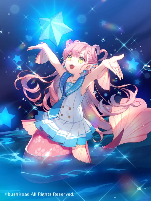 本日発売のカードファイト!! ヴァンガード【リリカルモナステリオ ほしがきらきらっ!】にて【響星の歌姫 ルタンティール】を描かせて頂きました #cf_vanguard #ヴァンガード