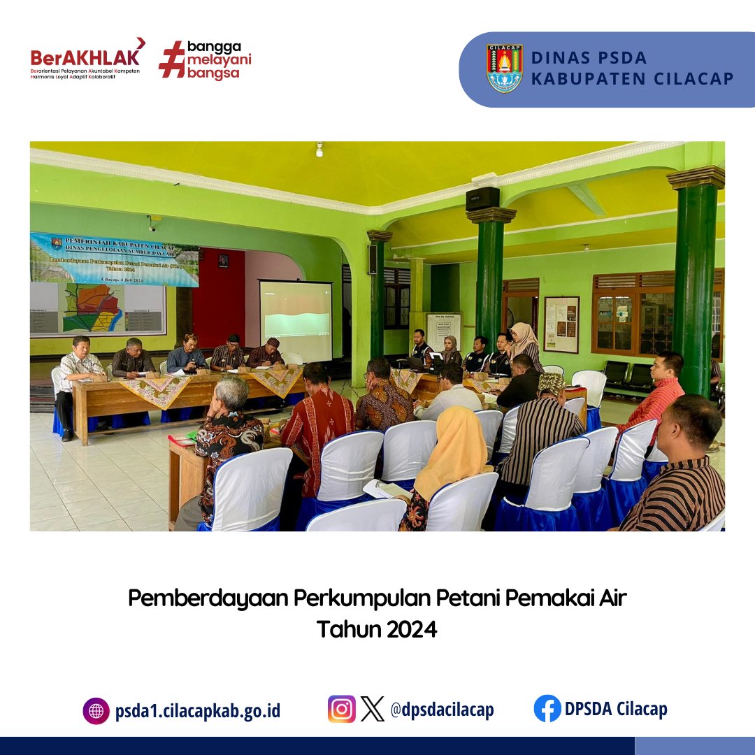 Pemberdayaan Perkumpulan Petani Pemakai Air (P3A) Tahun 2024 di Desa Pesanggrahan Kecamatan Kesugihan
Kamis, 4 Juli 2024

#psda
#psdacilacap
#dpsda
#cilacap
#kabupatencilacap
#cilacapbercahaya
#cilacapupdate