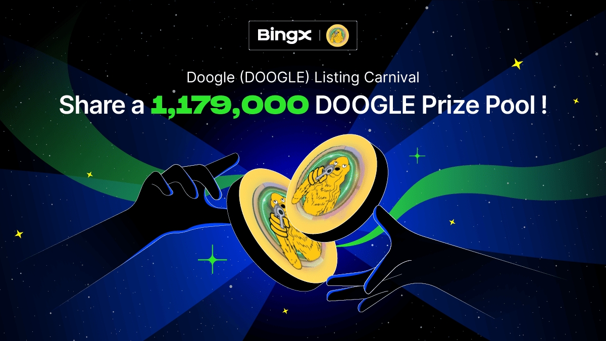 BingXOfficial's tweet photo. 🎁 $DOOGLE Listing Carnival  @DoogleOnSolana

💰 Share a prize pool up to 1,179,000 DOOGLE!

Details 👉 = https://t.co/VerdMK39f0

💰 5 winners! 4,000 DOOGLE #Giveaway each!
✅ To enter: RT this tweet and tag 5 friends. https://t.co/Zdy2SWFo5R
