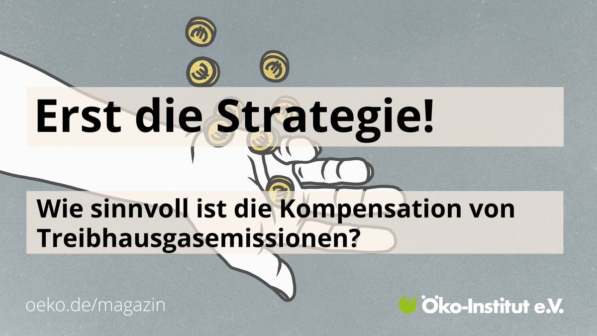 oekoinstitut's tweet photo. Immer mehr Menschen und Unternehmen kompensieren ihre #Emissionen. Was bringt der Kauf von #Klimaschutzzertifikate-n tatsächlich? Und wie ist der Markt geregelt? Darüber berichten wir in der neuen #ecoatwork. https://t.co/6cBHhm6uq5 @mc_ames
#Klimaschutz #Klimaneutralität https://t.co/HjMvBAnd0U