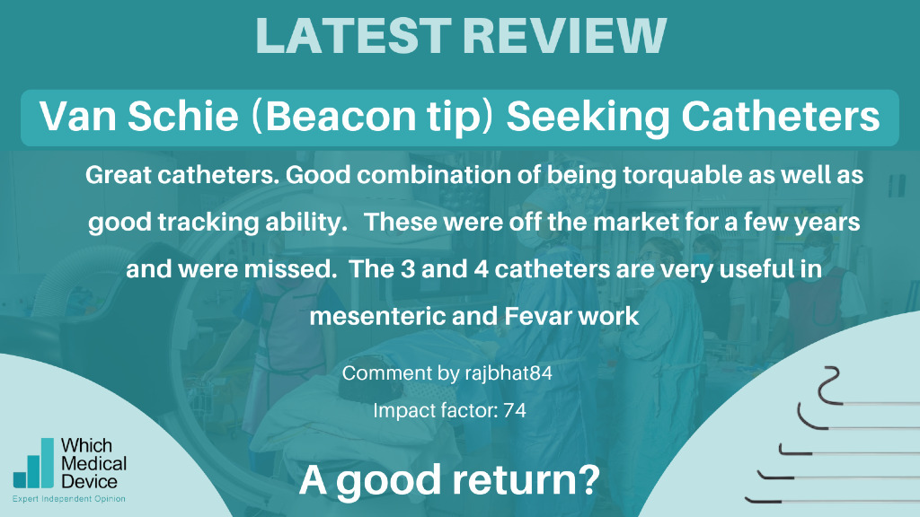NEW REVIEW: Van Schie (Beacon tip) Seeking Catheters
Do you agree these were missed?
Have you used this catheter?

Leave your comments!

shorturl.at/bUoNj