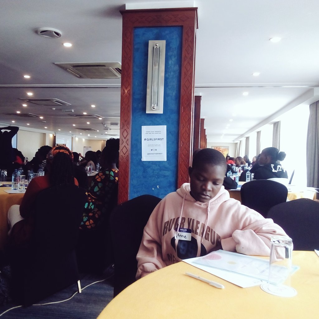 At the Girls First Summit, teenagers are participating in a panel discussion where they openly share their issues. This experience seems to be significant for Anne, potentially influencing her perspective or mindset positively. #GirlsFirst