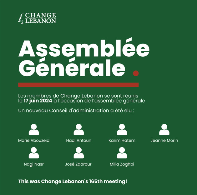 Change__Lebanon's tweet photo. 📢 AG de Change Lebanon : Unis pour un Liban meilleur ! 🇱🇧

Le 17 juin 2024, nous avons élu notre nouveau Conseil et défini nos actions :

1️⃣ Imaginer le Liban de demain
2️⃣ Éducation, Santé, Énergie
3️⃣ Influence et com
4️⃣ Union diaspora

Ensemble, pour un Liban État de droit. https://t.co/m24pl6IYfZ