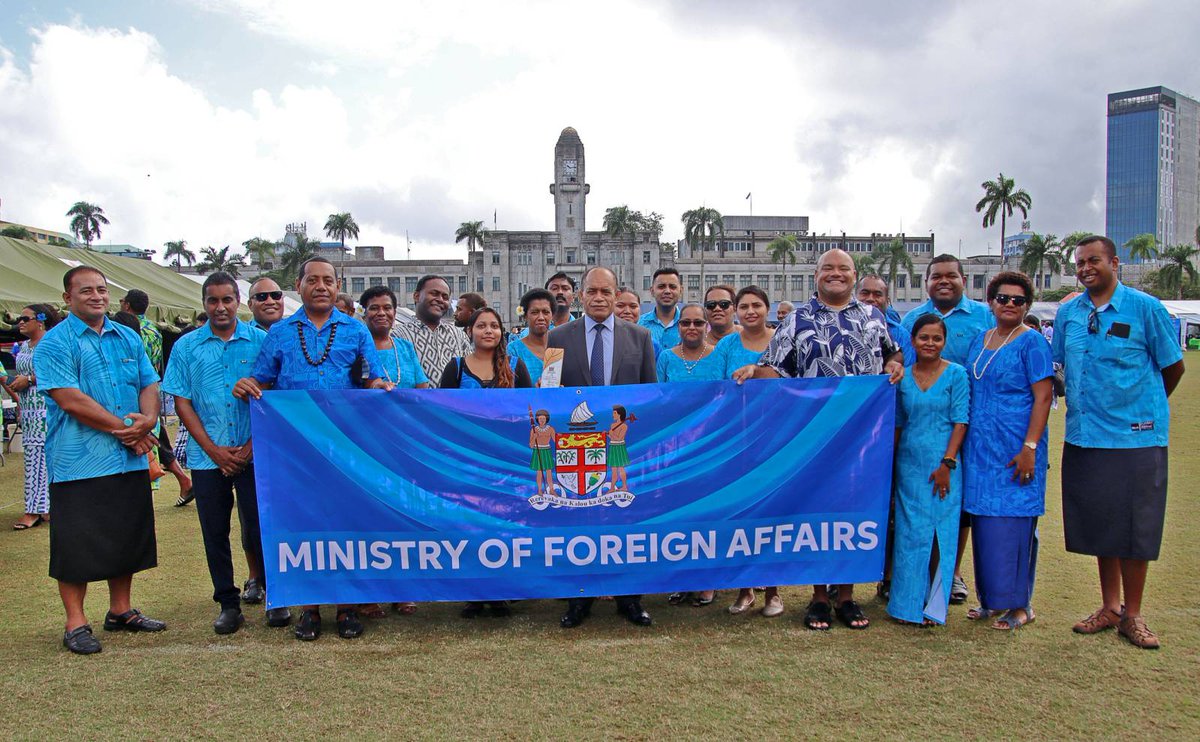 Fiji_MFAET's tweet photo. 🌟Exciting News: The Ministry of Foreign Affairs @Fiji_MOFA team is pleased to be awarded with the Customer Service Excellence Award for Innovation at the 2024  #CivilServiceDay celebrations commemorated today at the Albert Park in Suva. #TeamMOFA 🇫🇯 https://t.co/Wbx6l7uvT3