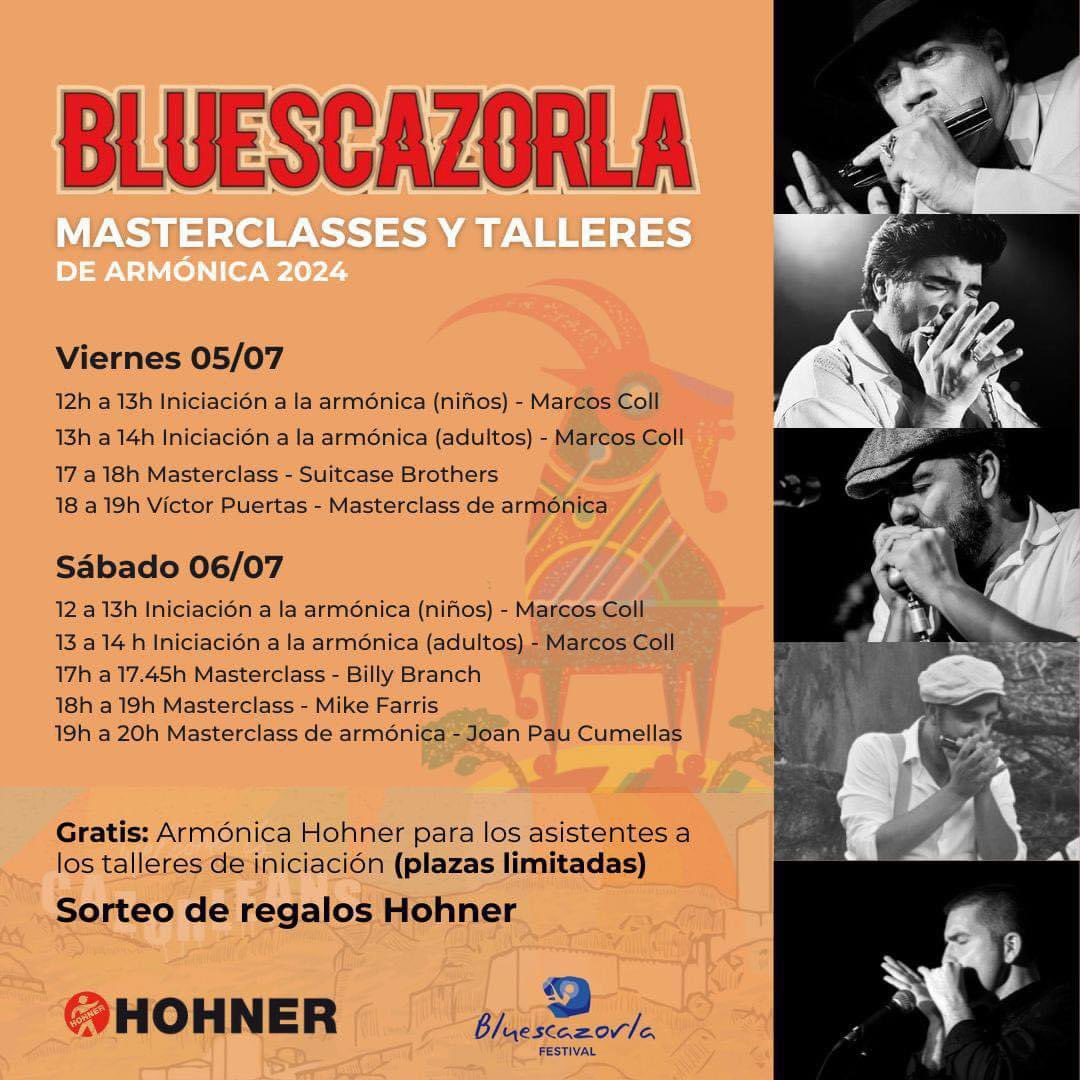 BLUESCAZORLA| Masterclasses y talleres de armónica 2024 🎶

📍 Teatro de la Merced, Cazorla
✍🏼 Las inscripciones se pueden realizar en el mismo teatro

¡Que viene, que viene!