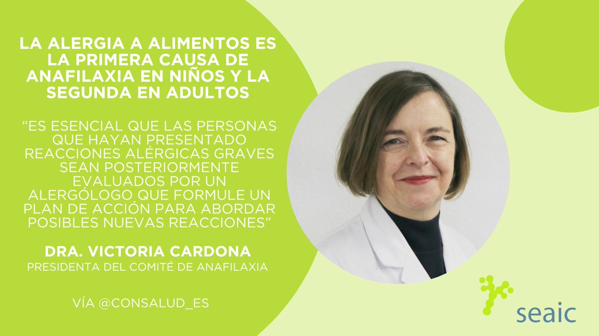 🦐 La #alergia a alimentos es la primera causa de anafilaxia en niños y la segunda en adultos.
La Dra. Victòria Cardona explica que "un primer episodio de anafilaxia es muy difícil de prevenir y evitar, por lo que lo importante es que no se repita". 
👉🏻🔗 pmsl.es/xe