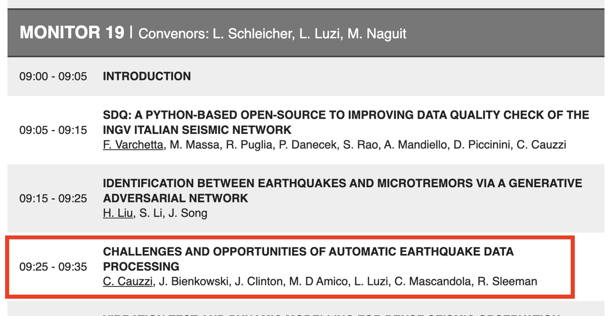 EPOSeu's tweet photo. Good morning @WCEE2024 ☀ #ORFEUS team has a 🆒 presentation happening at 9:25AM, Monitor 19❗Details👇 🖼
#WCEE2024 #EarthquakeEngineering #Earthquake #Milan2024 #WCEE #Opensource #Openscience #Research #Seismology #Engineering #SolidEarthScience #eposdataportal https://t.co/ACSxgv1SfA