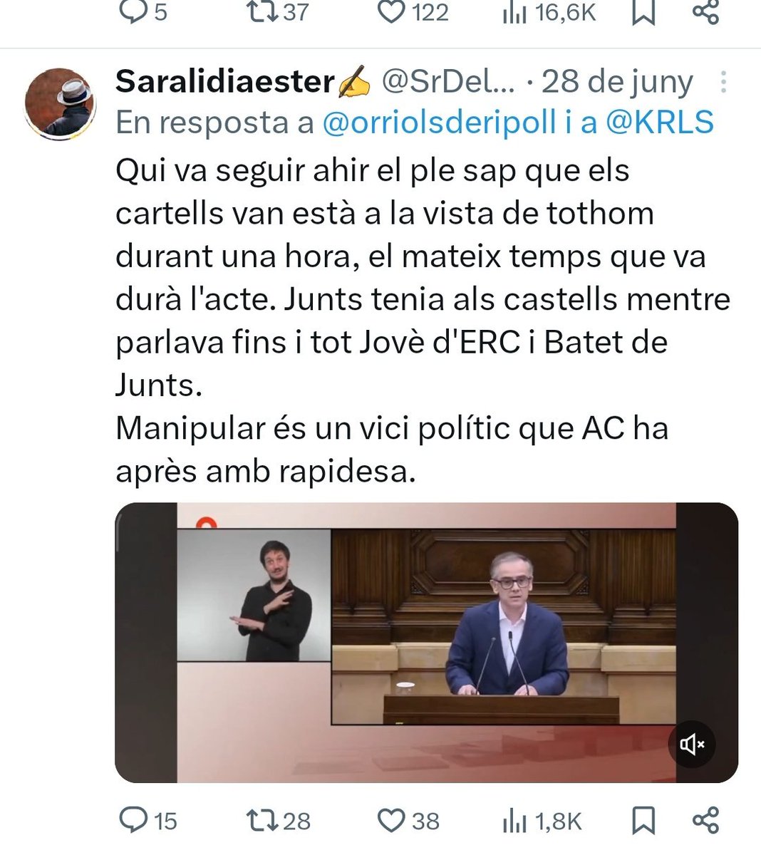 CorCatala2's tweet photo. @ramoncotarelo Vosaltres  segiu...aprende a observar crees criterio., no cal que  lo mires todo y no lo veas https://t.co/UL1YihIy7M