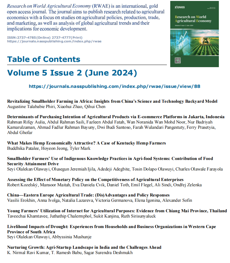 Research on World Agricultural Economy tweet media