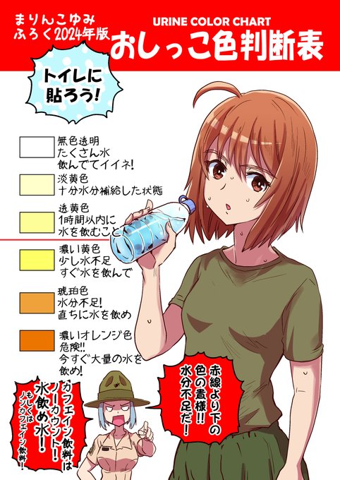 【緊急告知】 毎年夏の恒例の画像ですが、 本日は作者の周囲で熱中症患者続出のため  2024最新版作りました 
