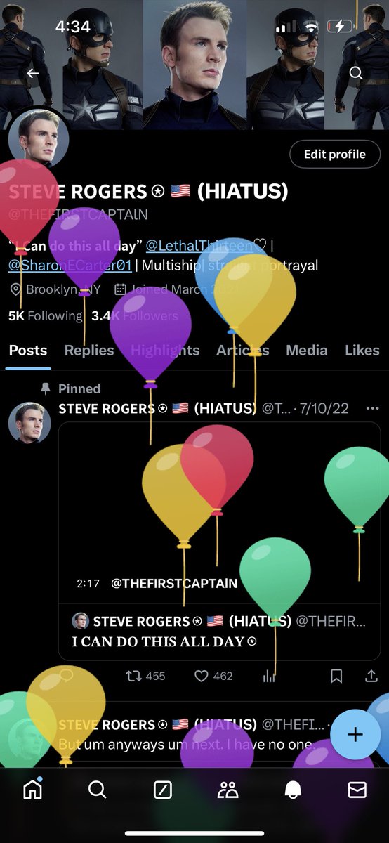 He’s officially 106 years old rightnow.