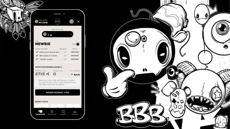 AjunaNetwork's tweet photo. 6 days until Big Ballz will be in the hands of our Awesome Ajuna community 🤝

Will you unlock your affiliate code to get rewarded for bringing your friends, following or community? 

#BBB #NFT #Gaming #AJUN https://t.co/rSTGD7zZhz