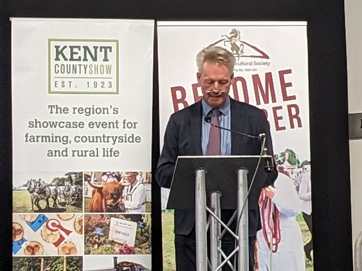 Great start to this year's <a href="/kentcountyshow/">Kent County Show</a> with a talk from <a href="/NFUtweets/">National Farmers' Union</a> Deputy President on what the #GeneralElections2024 results mean for #farming and the environment.