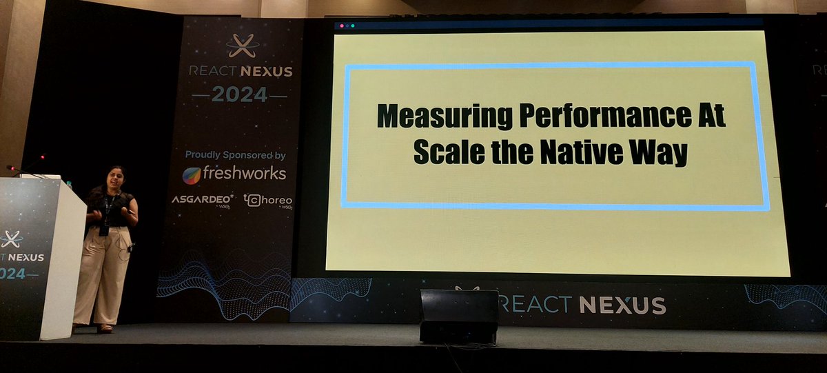 iamdarshshah's tweet image. Shruti Arya talking about "Measuring UI performance at scale" @ReactNexus 🎉
#ReactNexus #ReactNexus2024
