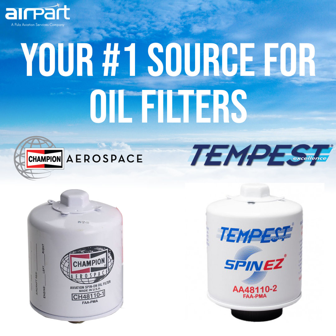 airpartsupply's tweet photo. Your #1 Source For Oil Filters ✈️

Tempest Oil FIlters - https://t.co/5Fz7I3fO57
Champion Oil FIlters - https://t.co/HJ7FA6TlsZ

#ChampionOilFilters #ChampionAerospace #TempestOilFilters #Tempest #oilfilter #AviationMaintenance #AircraftMaintenance #AviationCare #AircraftParts https://t.co/6nL89RITir